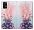 W3711 Pink Pineapple Hülle Schutzhülle Taschen und Leder Flip für Samsung Galaxy M32 5G