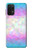 W3747 Trans Flag Polygon Hülle Schutzhülle Taschen und Leder Flip für Samsung Galaxy M32 5G