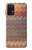 W3752 Zigzag Fabric Pattern Graphic Printed Hülle Schutzhülle Taschen und Leder Flip für Samsung Galaxy M32 5G