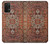 W3813 Persian Carpet Rug Pattern Hülle Schutzhülle Taschen und Leder Flip für Samsung Galaxy M32 5G