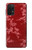 W3817 Red Floral Cherry blossom Pattern Hülle Schutzhülle Taschen und Leder Flip für Samsung Galaxy M32 5G