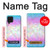 W3747 Trans Flag Polygon Hülle Schutzhülle Taschen und Leder Flip für Samsung Galaxy M22