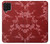 W3817 Red Floral Cherry blossom Pattern Hülle Schutzhülle Taschen und Leder Flip für Samsung Galaxy M22