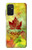 W2523 Canada Autumn Maple Leaf Hülle Schutzhülle Taschen und Leder Flip für Samsung Galaxy M52 5G