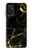 W2896 Gold Marble Graphic Printed Hülle Schutzhülle Taschen und Leder Flip für Samsung Galaxy M52 5G