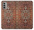 W3813 Persian Carpet Rug Pattern Hülle Schutzhülle Taschen und Leder Flip für Motorola Moto G51 5G