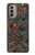 W3815 Psychedelic Art Hülle Schutzhülle Taschen und Leder Flip für Motorola Moto G51 5G