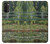 W3674 Claude Monet Footbridge and Water Lily Pool Hülle Schutzhülle Taschen und Leder Flip für Motorola Moto G71 5G