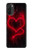 W3682 Devil Heart Hülle Schutzhülle Taschen und Leder Flip für Motorola Moto G71 5G