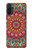 W3694 Hippie Art Pattern Hülle Schutzhülle Taschen und Leder Flip für Motorola Moto G71 5G