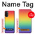 W3698 LGBT Gradient Pride Flag Hülle Schutzhülle Taschen und Leder Flip für Motorola Moto G71 5G