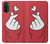 W3701 Mini Heart Love Sign Hülle Schutzhülle Taschen und Leder Flip für Motorola Moto G71 5G