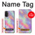 W3706 Pastel Rainbow Galaxy Pink Sky Hülle Schutzhülle Taschen und Leder Flip für Motorola Moto G71 5G