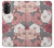 W3716 Rose Floral Pattern Hülle Schutzhülle Taschen und Leder Flip für Motorola Moto G71 5G