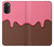 W3754 Strawberry Ice Cream Cone Hülle Schutzhülle Taschen und Leder Flip für Motorola Moto G71 5G