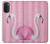 W3805 Flamingo Pink Pastel Hülle Schutzhülle Taschen und Leder Flip für Motorola Moto G71 5G