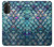 W3809 Mermaid Fish Scale Hülle Schutzhülle Taschen und Leder Flip für Motorola Moto G71 5G