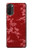 W3817 Red Floral Cherry blossom Pattern Hülle Schutzhülle Taschen und Leder Flip für Motorola Moto G71 5G