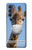 W3806 Funny Giraffe Hülle Schutzhülle Taschen und Leder Flip für Motorola Edge S30