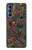 W3815 Psychedelic Art Hülle Schutzhülle Taschen und Leder Flip für Motorola Edge S30