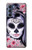 W3821 Sugar Skull Steam Punk Girl Gothic Hülle Schutzhülle Taschen und Leder Flip für Motorola Edge S30