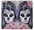 W3821 Sugar Skull Steam Punk Girl Gothic Hülle Schutzhülle Taschen und Leder Flip für Motorola Edge S30