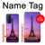 W3447 Eiffel Paris Sunset Hülle Schutzhülle Taschen und Leder Flip für Motorola Edge X30