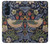 W3791 William Morris Strawberry Thief Fabric Hülle Schutzhülle Taschen und Leder Flip für Motorola Edge X30