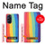 W3799 Cute Vertical Watercolor Rainbow Hülle Schutzhülle Taschen und Leder Flip für Motorola Edge X30