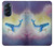 W3802 Dream Whale Pastel Fantasy Hülle Schutzhülle Taschen und Leder Flip für Motorola Edge X30