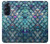 W3809 Mermaid Fish Scale Hülle Schutzhülle Taschen und Leder Flip für Motorola Edge X30