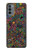 W3815 Psychedelic Art Hülle Schutzhülle Taschen und Leder Flip für Motorola Moto G31