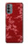 W3817 Red Floral Cherry blossom Pattern Hülle Schutzhülle Taschen und Leder Flip für Motorola Moto G31