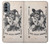 W3818 Vintage Playing Card Hülle Schutzhülle Taschen und Leder Flip für Motorola Moto G31