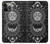 W3854 Mystical Sun Face Crescent Moon Hülle Schutzhülle Taschen und Leder Flip für iPhone 13 Pro