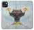 W3843 Bald Eagle On Ice Hülle Schutzhülle Taschen und Leder Flip für iPhone 13 mini
