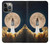 W3859 Bitcoin to the Moon Hülle Schutzhülle Taschen und Leder Flip für iPhone 13 Pro Max