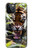 W3838 Barking Bengal Tiger Hülle Schutzhülle Taschen und Leder Flip für iPhone 12, iPhone 12 Pro