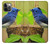 W3839 Bluebird of Happiness Blue Bird Hülle Schutzhülle Taschen und Leder Flip für iPhone 12, iPhone 12 Pro