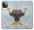 W3843 Bald Eagle On Ice Hülle Schutzhülle Taschen und Leder Flip für iPhone 12, iPhone 12 Pro