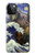 W3851 World of Art Van Gogh Hokusai Da Vinci Hülle Schutzhülle Taschen und Leder Flip für iPhone 12, iPhone 12 Pro