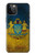 W3858 Ukraine Vintage Flag Hülle Schutzhülle Taschen und Leder Flip für iPhone 12, iPhone 12 Pro