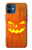 W3828 Pumpkin Halloween Hülle Schutzhülle Taschen und Leder Flip für iPhone 12 mini