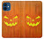 W3828 Pumpkin Halloween Hülle Schutzhülle Taschen und Leder Flip für iPhone 12 mini