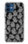 W3835 Cute Ghost Pattern Hülle Schutzhülle Taschen und Leder Flip für iPhone 12 mini