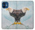 W3843 Bald Eagle On Ice Hülle Schutzhülle Taschen und Leder Flip für iPhone 12 mini