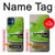 W3845 Green frog Hülle Schutzhülle Taschen und Leder Flip für iPhone 12 mini