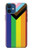 W3846 Pride Flag LGBT Hülle Schutzhülle Taschen und Leder Flip für iPhone 12 mini