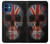 W3848 United Kingdom Flag Skull Hülle Schutzhülle Taschen und Leder Flip für iPhone 12 mini