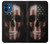 W3850 American Flag Skull Hülle Schutzhülle Taschen und Leder Flip für iPhone 12 mini